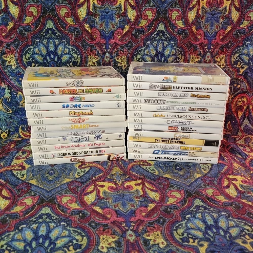 Nintendo Wii Games Lot 25 Games